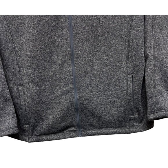 Eddie Bauer Women's Grey Full Zip Fleece Long Sleeve Jacket XXL Outdoors Pockets - Picture 3 of 9